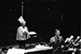 Bernstein with composer John Cage, 1964.